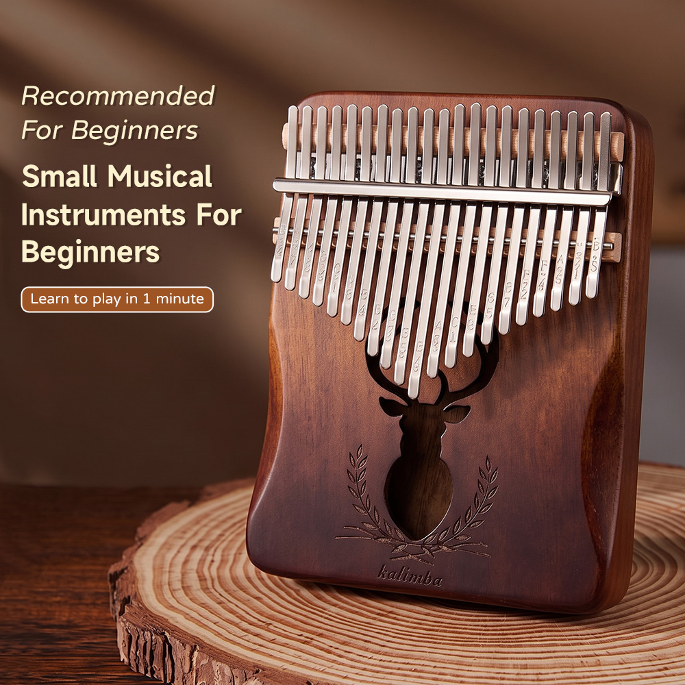 Kalimba Thumb Piano - Kalimba in Mogano a 21 Tasti,