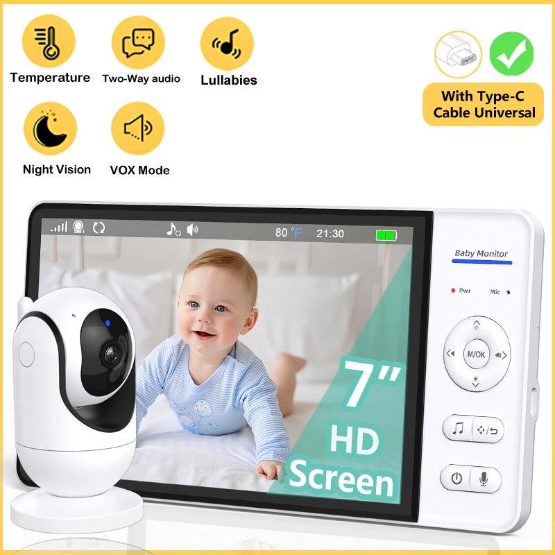 Audio Music Kids - No WiFi Baby Monitor da 7