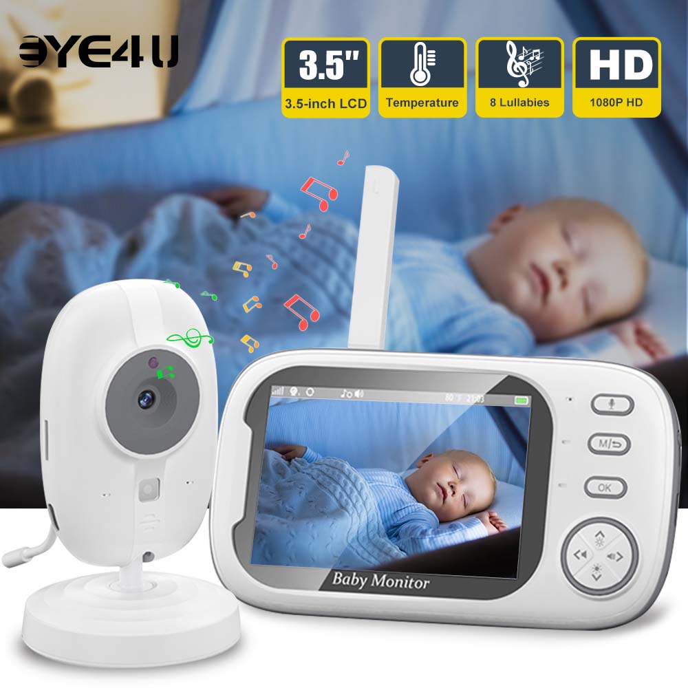 Audio Music Kids - 3.5'' Video Baby Monitor 2.4G madre