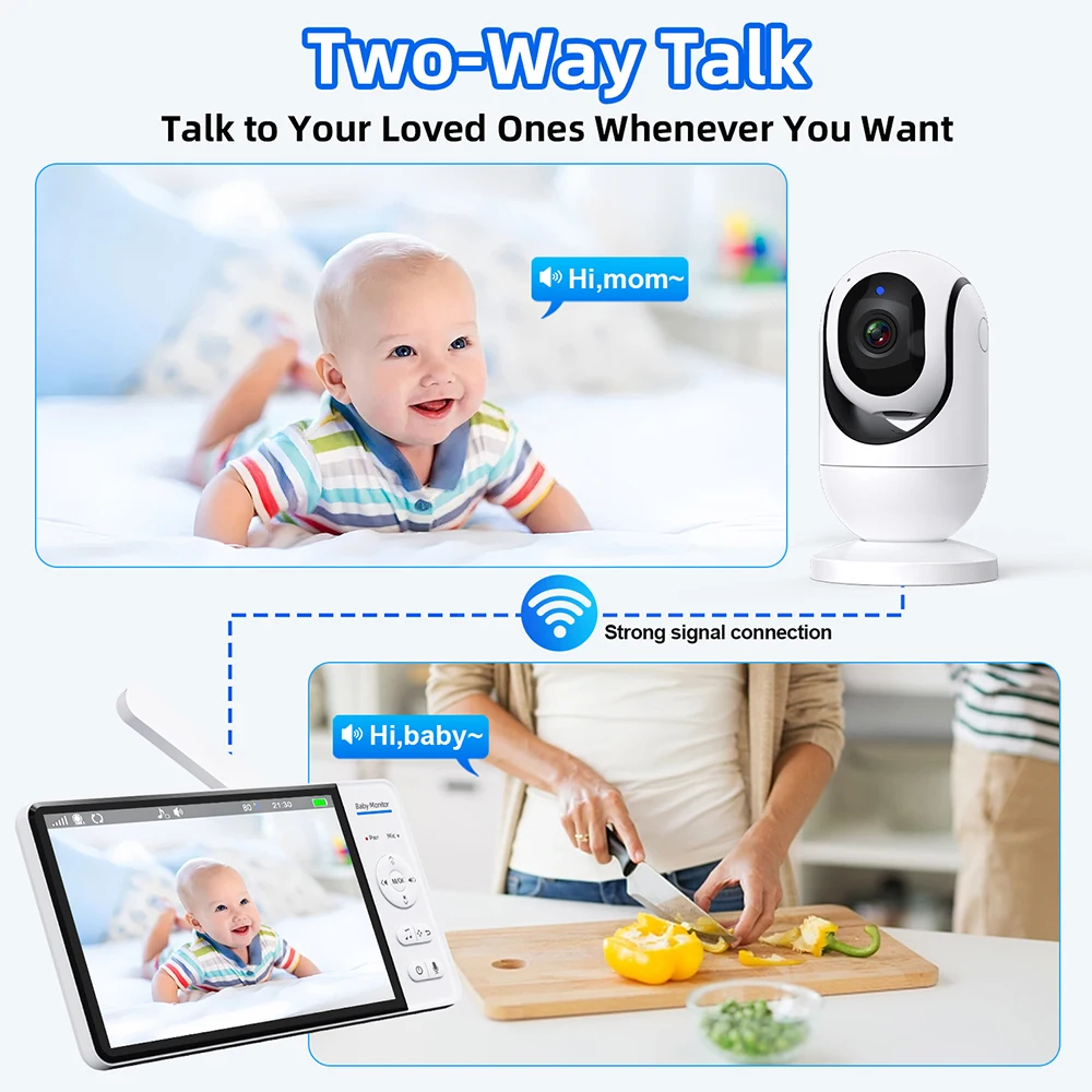 7.0 ''Video Baby Monitor 720P  - Audio Music Kids recensione e prezzo