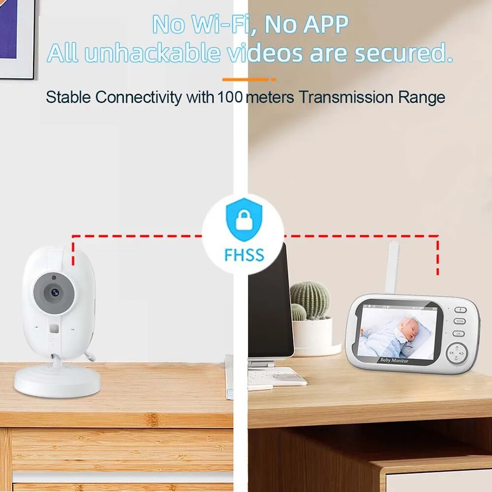 3.5 ''Video Baby Monitor 2.4G  - Audio Music Kids recensione e prezzo