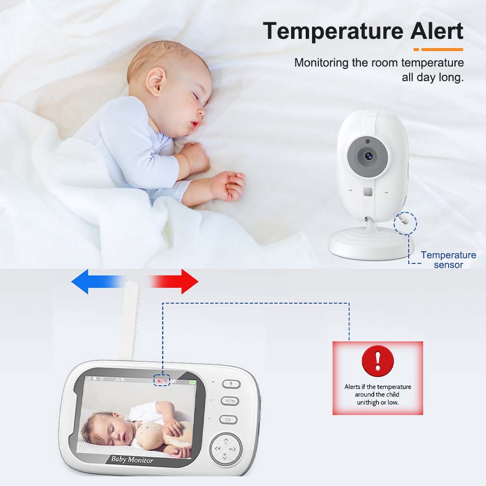 3.5'' Video Baby Monitor 2.4G  - Audio Music Kids recensione e prezzo