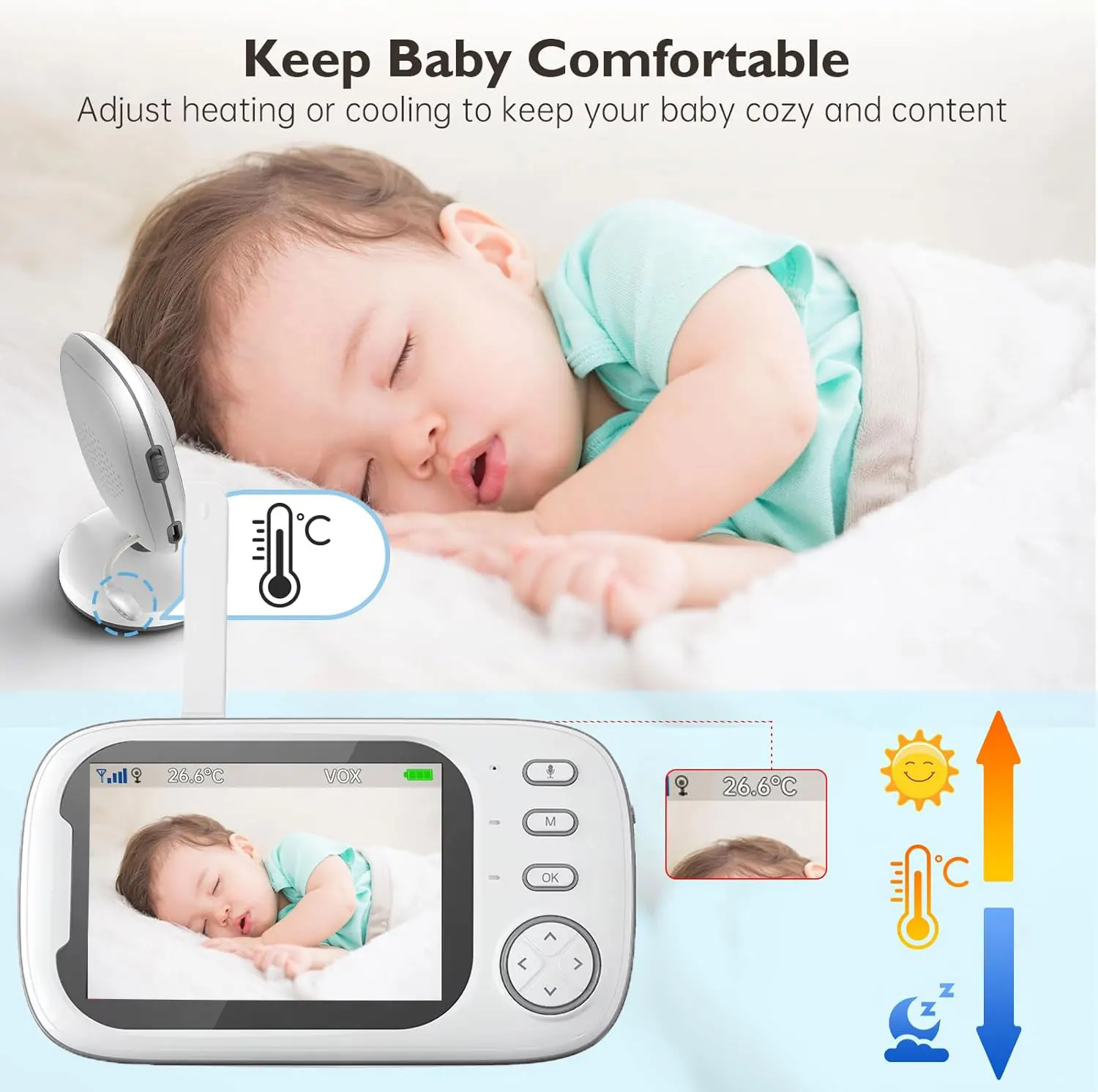 Baby Monitor Video 2.4G per Ge - Audio Music Kids recensione e prezzo